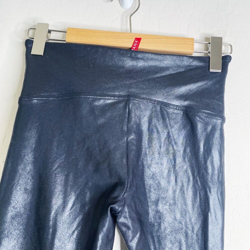 SPANX Black Faux Leather Leggings - Picture 3 of 6